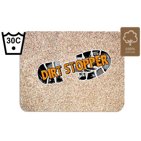 Heavy Duty Boston Door Mat Rubber Scraper Indoor Outdoor Wire Brush Coir  39x59cm