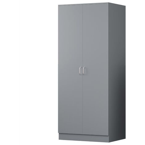 3 Piece Grey Bedroom Furniture Set Chest of Drawers Wardrobe Bedside Table