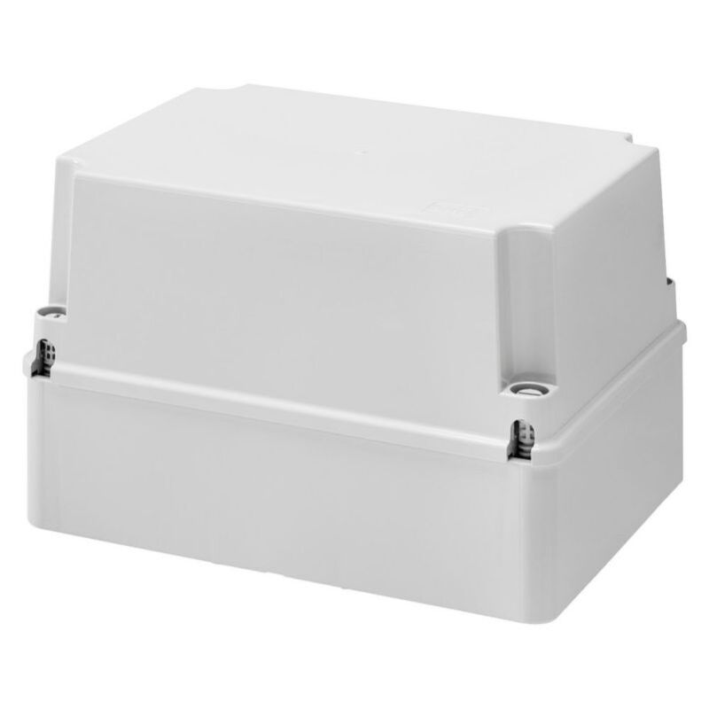 GEWISS GW44218 - Cassetta Di Derivazione Con Coperchio Alto A Vite, IP56, Dimensioni Interne 240x190x160, Pareti Lisce, Grigio RAL 7035