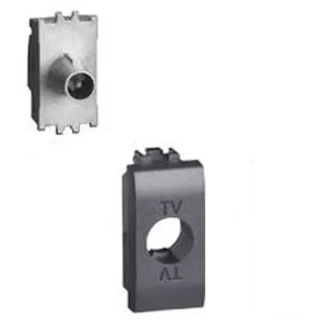 Presa TV Terminale BTicino H4202P10 Axolute, 10 DB, 1 Modulo, Connettore Maschio, Diametro 9.5 Mm