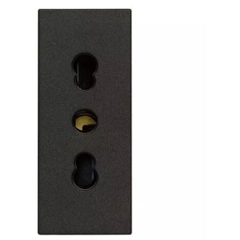 Presa 2P+T 16A P17/11 nero serie Linea Vimar 30203.G