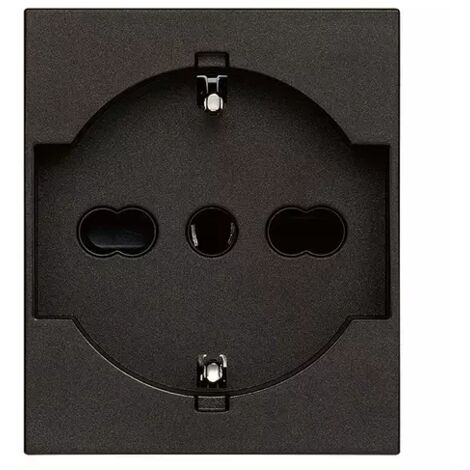 Presa 2P+T 16A universale nero colore nero serie Linea vimar 30210.G
