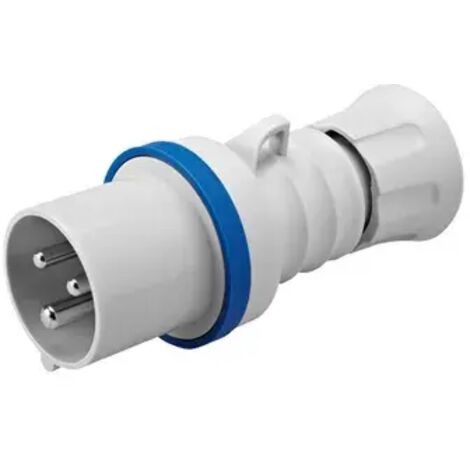 GEWISS GW60015H - Spina Mobile Diritta HP, IP44/IP54, 2P+T 32A 200-250V 50/60hz, Blu, 6H, Cablaggio A Vite