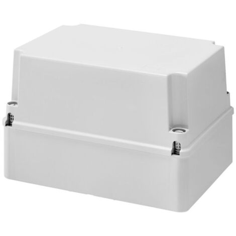 GEWISS GW44218 - Cassetta Di Derivazione Con Coperchio Alto A Vite, IP56, Dimensioni Interne 240x190x160, Pareti Lisce, Grigio RAL 7035