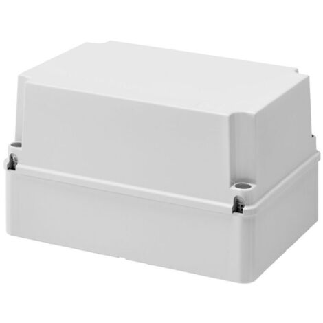 GEWISS GW44219 - Cassetta Di Derivazione Con Coperchio Alto A Vite, IP56, Dimensioni Interne 300x220x180, Pareti Lisce, Grigio RAL 7035