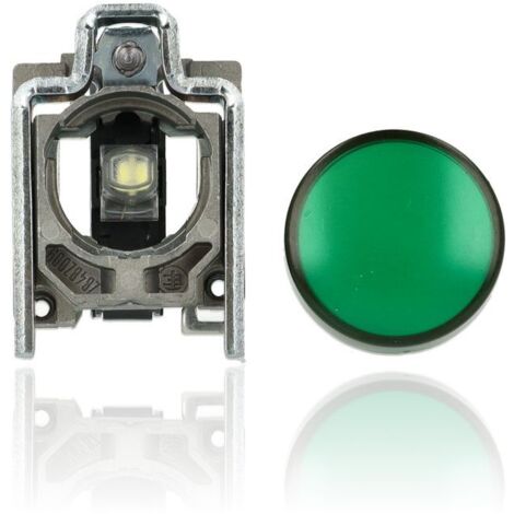 Schneider spia verde 230v led integrato luce fissa, xb4bvm3