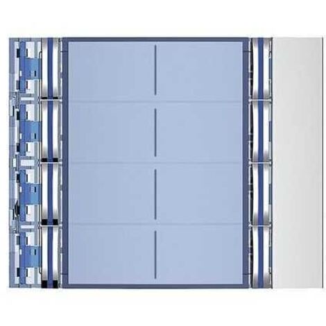 BTICINO 352181 - Frontale 8 pulsanti su colonna doppia finitura Allmetal