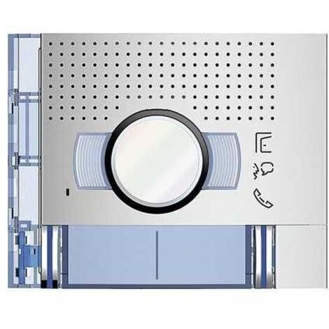 Bticino frontale A/V standard 2 pulsanti su colonna doppia finitura Allmetal 351221