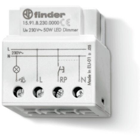 Finder dimmer da incasso led incandescenza 100w 159182300000