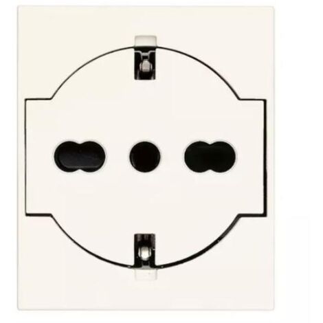 Presa 2P+T P40 universale a filo bianco serie Linea Vimar 30211.B (1/3)