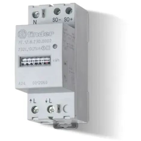 FINDER 7E1282300002 - Contatore energia mecc. Monofase 25A 35M