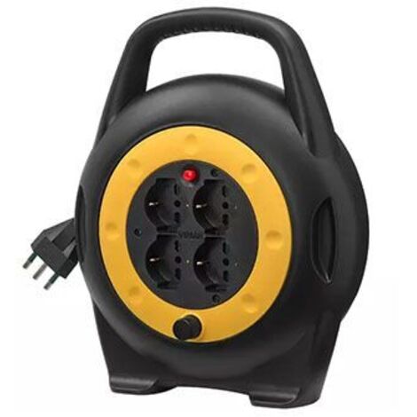 VIMAR 0P32714 - Avvolgicavo 16A 4 Uscite Universali 10M
