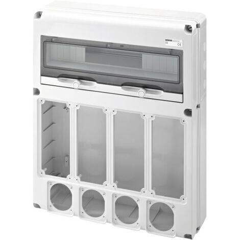 Quadro Gewiss 20 moduli con 4+4 flange per prese industriali GW68015N