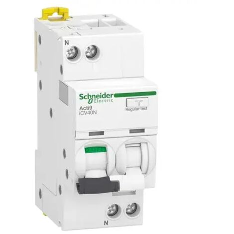 SCHNEIDER A9DE3610 - Interruttore magnetotermico differenziale iCV40N 1P+N C 10A 30mA Tipo AC