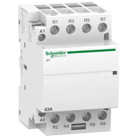 SCHNEIDER A9C20867 - Contattore serie iCT, 4 poli, 4NC, 63 A