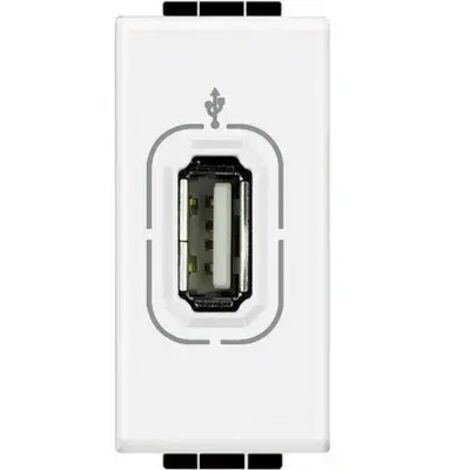 TICINO N4285 - Connettore USB (non alimentato) - Serie Livinglight Bianco