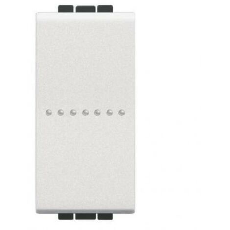 Bticino – Interruttore assiale 1P 10A 250V bianco – Profondità ridotta 22,9mm – Adatto a lampade fino a 2500W – Morsetti vite piastrina (1/5)