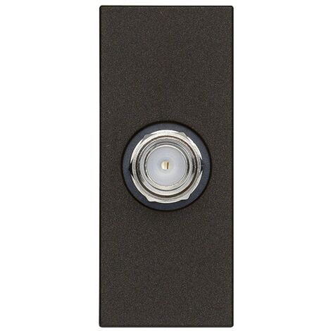 Presa coassiale TV con connettore Tipo F Vimar Linea Nera 30318.G