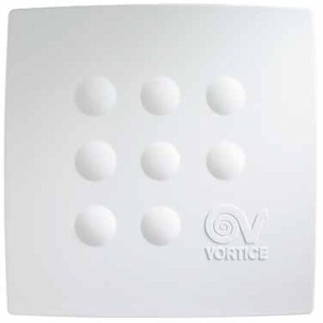 VORTICE 0000011940 - Micro 100 T aspiratori centrifughi in ABS bianco, motore 2 velocità, diametro 100 mm, portata 65-90 m3/h, timer 3-20 min