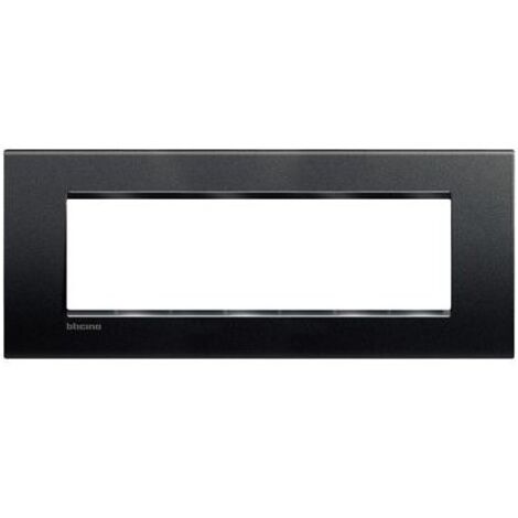BTICINO LNA4807AR - Placca Quadra 7 Moduli - Antracite - LivingLight