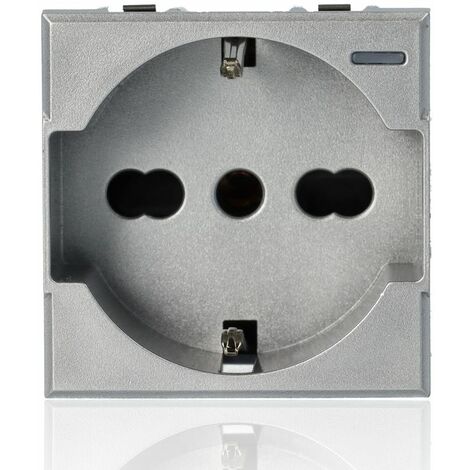 BTICINO HC4140/16 - Presa Standard Tedesco E Bipasso 10/16A 250 V Ac - Tech - Axolute (1/5)