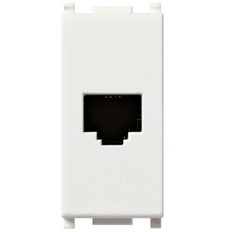 VIMAR 14320 - Presa RJ11 6/4 Bianco (Plana) (1/4)