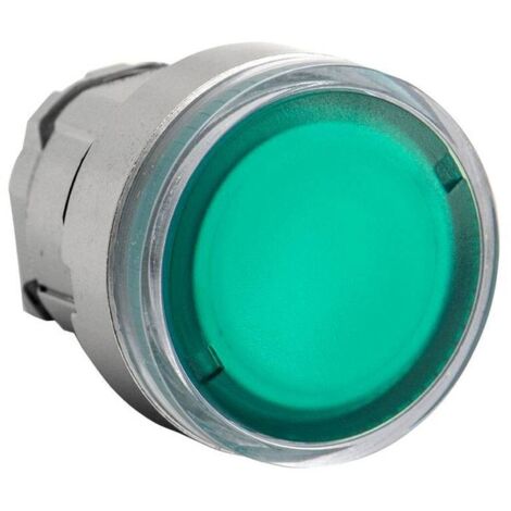 Testa pulsante Telemecanique luminoso LED Verde ZB4BW333