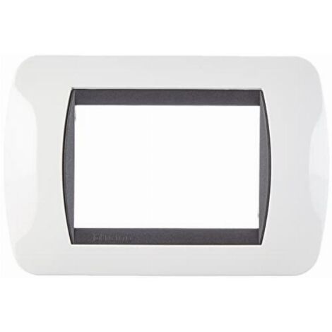 BTICINO L4803PB - Placca 3 Moduli - Bianco - LivingLight