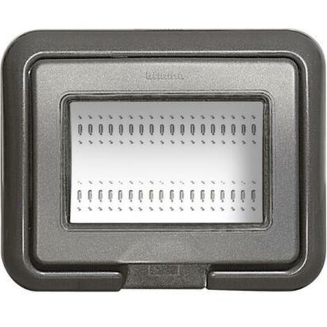 BTICINO 24603L - Coperchio Ip55 Da Incasso, Per Scatola 503E Di 3 Moduli  O Luna, Antracite - LivingLight