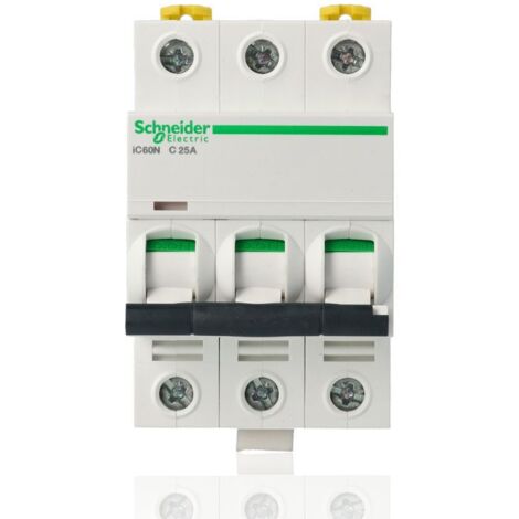 SCHNEIDER A9F79325 - Magnetotermico Acti9 iC60N 3P C 25A 6000A 10kA (1/5)