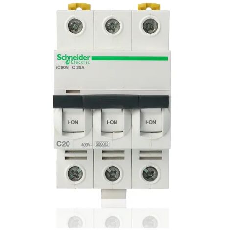 SCHNEIDER A9F79316 - Interruttore magnetotermico iC60N 3P C 16A 6000A