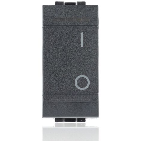 BTICINO L4002N - Interruttore 2P 16 Ax 250 Vac - Antracite - LivingLight