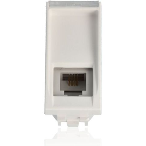 BTicino N4258/11N Living Light connettore telefonico bianco RJ11