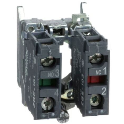 SCHNEIDER ZB4BZ105 - Blocco contatti luminoso Ø22, 1NO 1NC, terminali a vite