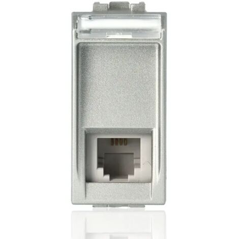 Connettore RJ12 K10, colore Tech, serie Living Light  BTINT4258/11N