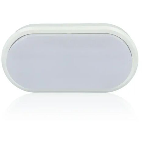 Plafoniera LED ovale, 12W, 220Vac, Luce Naturale, Bianco (1/2)