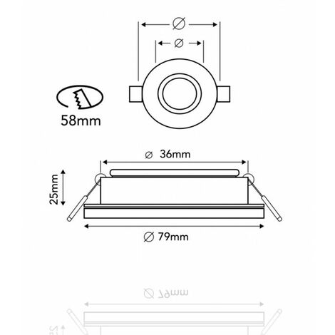 Faretto LED mas 4.7-50w gu10 940 60d — Alealuz