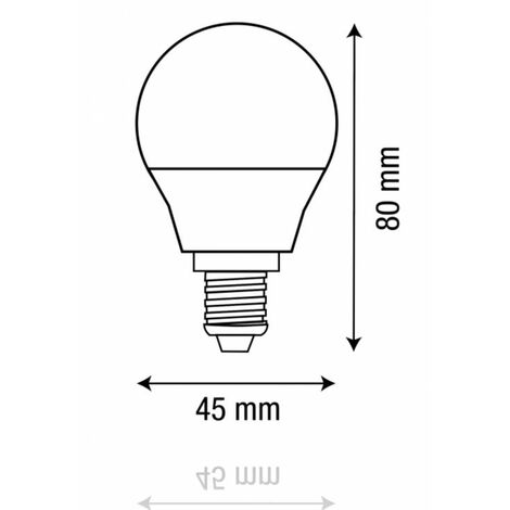 PRO LED SOU11 - Lampadina Pallina LED, E14, 5W, 220Vac, Luce Calda