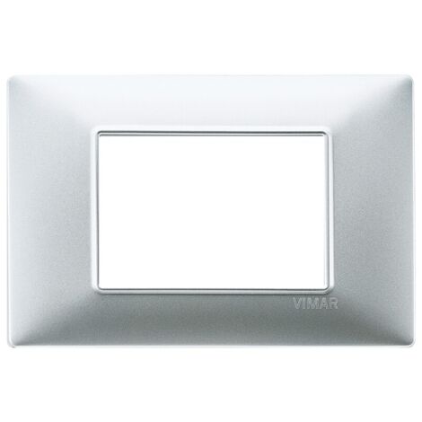 VIMAR 14653.20 - Placca 3M argento opaco (Plana) (1/6)