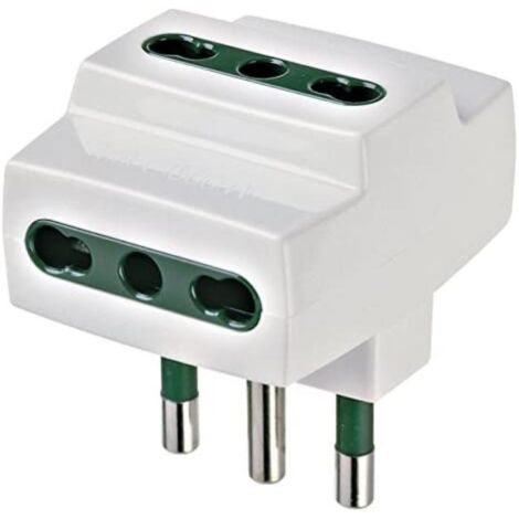 VIMAR 00321.B - Adattatore multipresa universale S17+3P17/11, bianco