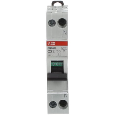 ABB SN201LC32 - Magnetotermico ABB SN201 L 1P+N C32 4500A System pro M