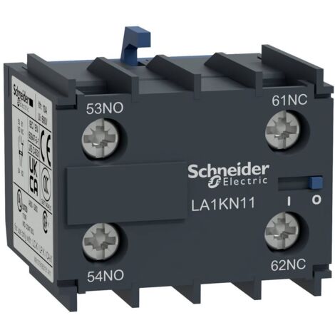 SCHNEIDER LA1KN11 - Blocco contatti ausiliari TeSys - 1NO + 1NC - Conn. Faston (1/4)