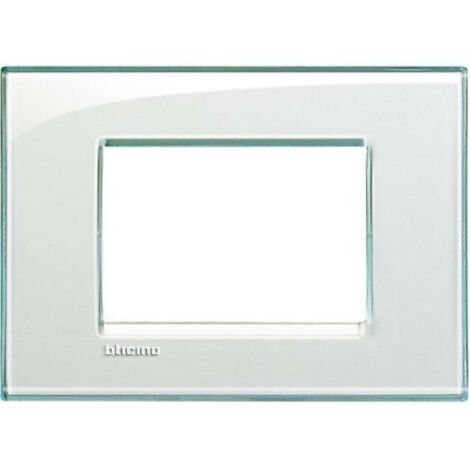 Bticino livinglight placca 3 moduli colore acquamarina lna4803ka