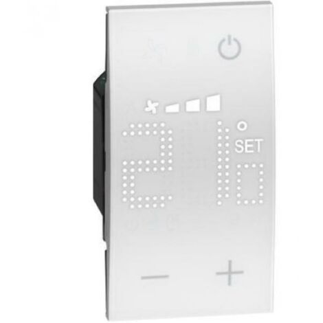 BTICINO KW4691 - Termostato Con Display Retroilluminato - Bianco - Now