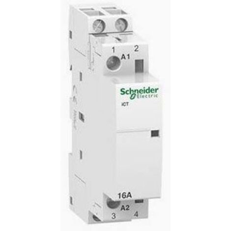 SCHNEIDER A9C22712 - Contattore iCT 2NA 16A comando 230-240Vca