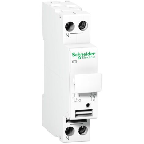 SCHNEIDER A9N15646 - Portafusibile 1P+N 25A 10.3X38 1 modulo