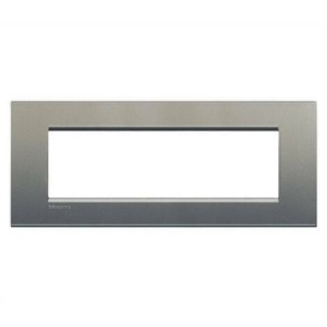 BTICINO LNA4807AE - Placca 7 Posti Quadra Avenue Bticino LivingLight (1/5)
