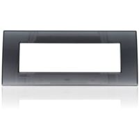 Bticino livinglight placca 7 moduli colore fumo di londra lna4807kf