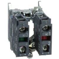 SCHNEIDER ZB4BZ105 - Blocco contatti luminoso Ø22, 1NO 1NC, terminali a vite