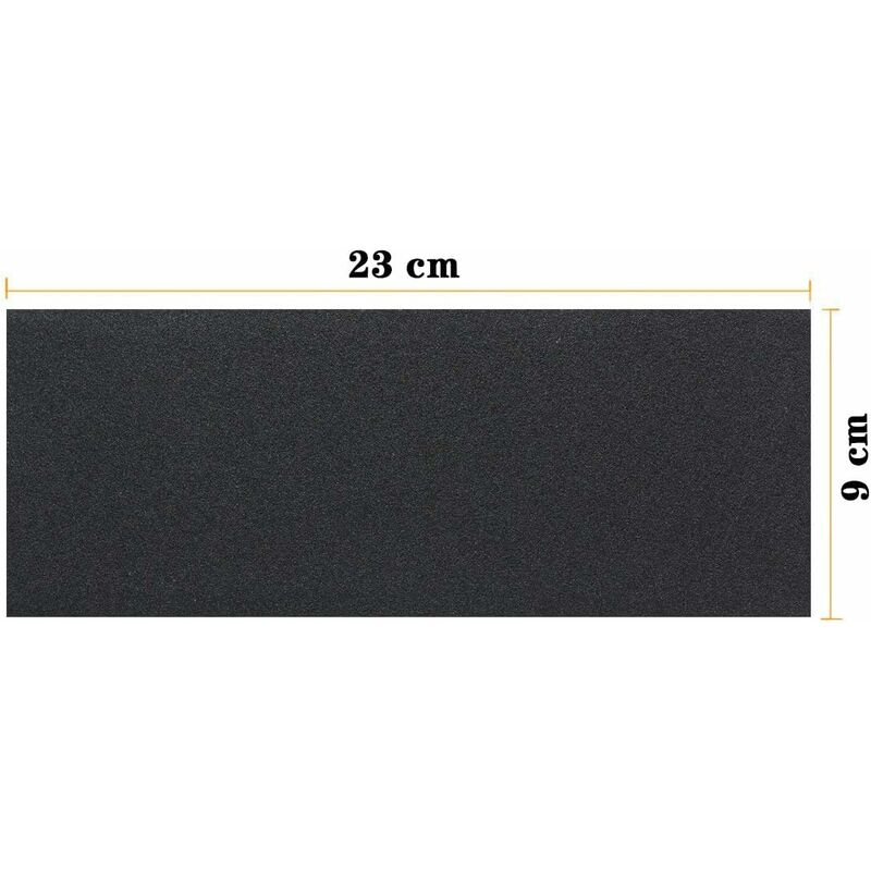 100 PCS Grit 5000 Papier abrasif de polissage humide et sec ， Taille: 23 x  9 cm (